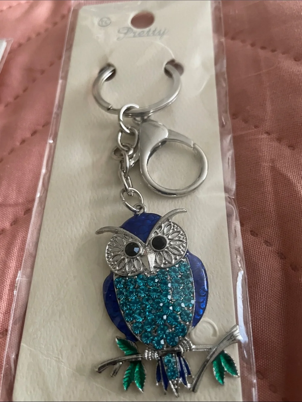 Crystal Collection Cat & Pretty Collection OWL Keychain-Charm NEW